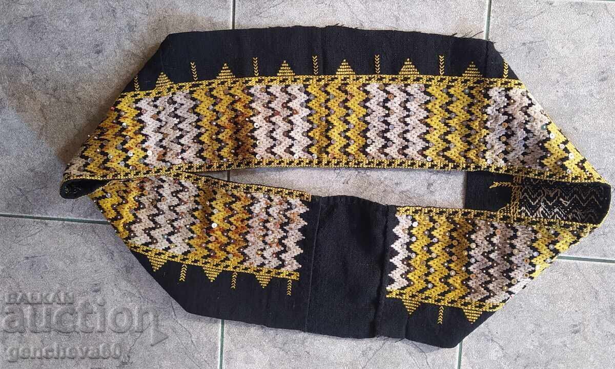 Bucată autentică de suman cu broderie și paiete - 6