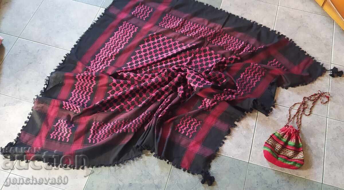 Large new headscarf and retro folk bag - 5