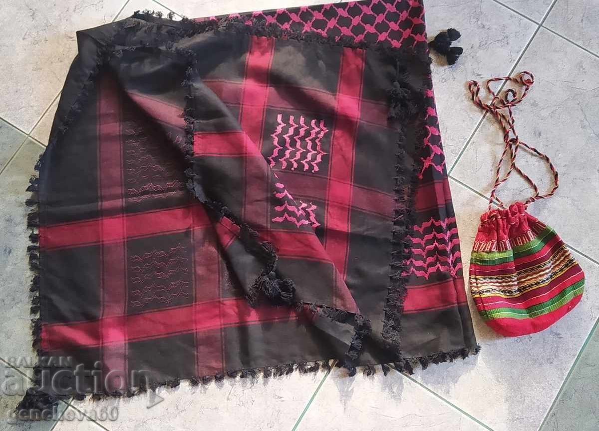 Голяма нова кърпа за глава и ретро фолк торбичка - 6