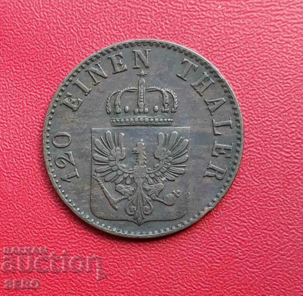 Germania-Prusia-3 pfennig 1865 A-Berlin-multe, frumos conservate cu preț 15.00 BGN | € 7.67
