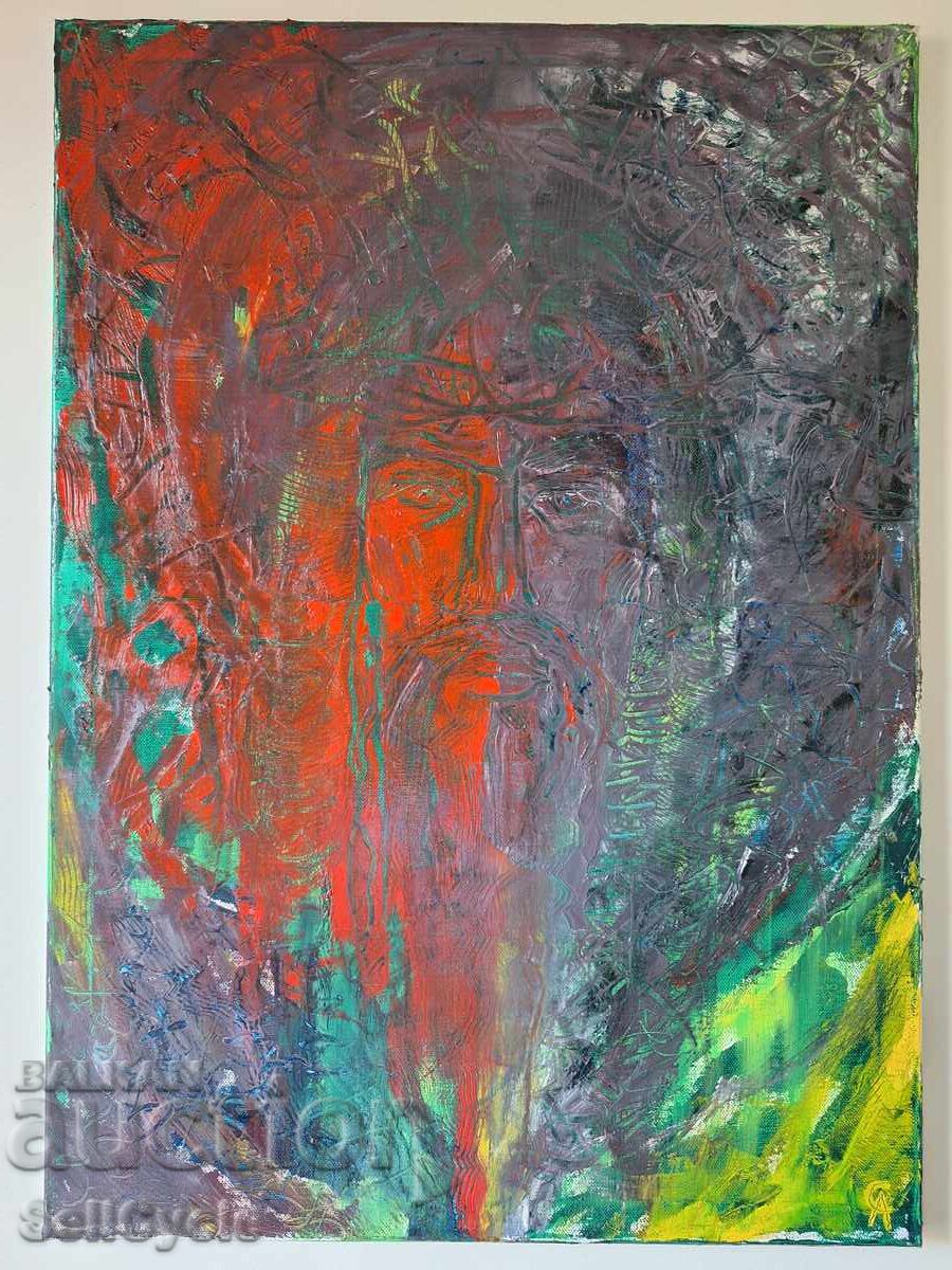 ✅ ΕΛΑΙΟΓΡΑΦΙΑ - ΜΑΤΕΪΑ - 50/70 CM.❗