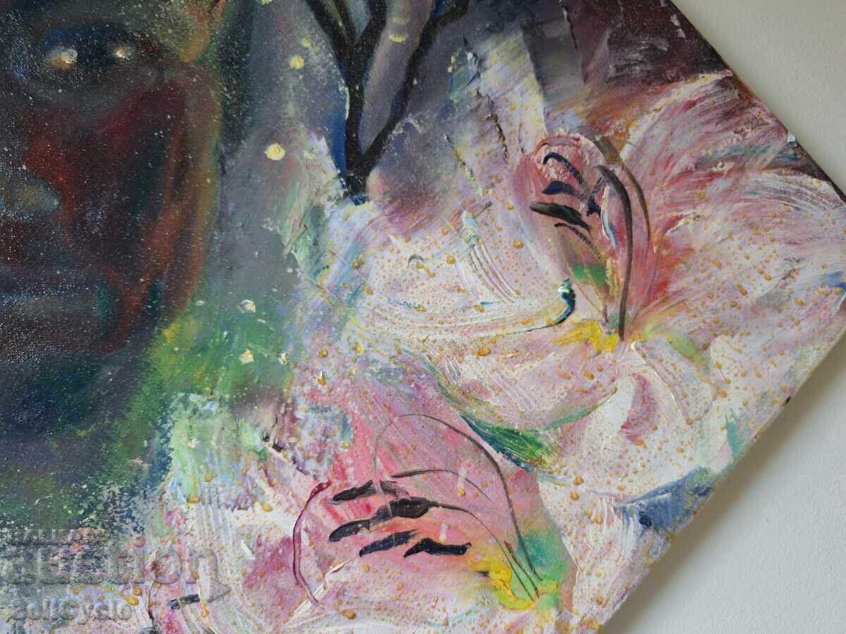 Livrarea ✅TABLOU ULEI - PENDO(LOVE) - 60/60 CM.❗