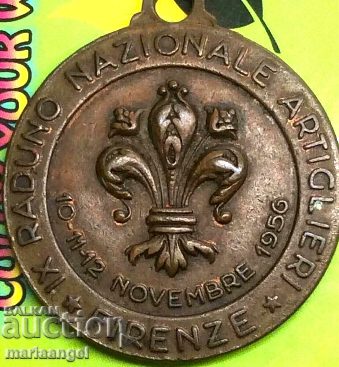 1956 Italy Medal "National Congress of Artillerymen" Florence with price 36.00 BGN | € 18.41 1956 Italy Medal "National Congress of Artillerymen" Florence with price 36.00 BGN | € 18.41