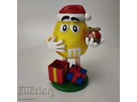 Dozator de bomboane M&M's galben, ediție de Crăciun #6176