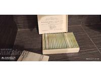 Microscope slides for anatomy - tissues: bone, blood, kidney