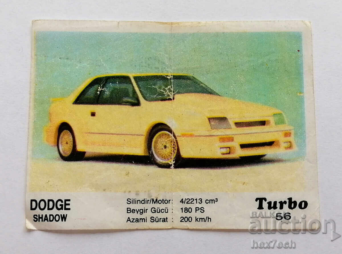 ❤️ ⭐ Picture Turbo Turbo black 56 Dodge Shadow ⭐ ❤️