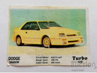 ❤️ ⭐ Imagine Turbo Turbo negru 56 Dodge Shadow ⭐ ❤️