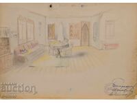1951g. Scenografie creion Gheorghi Popov - John (1906 - 1961)