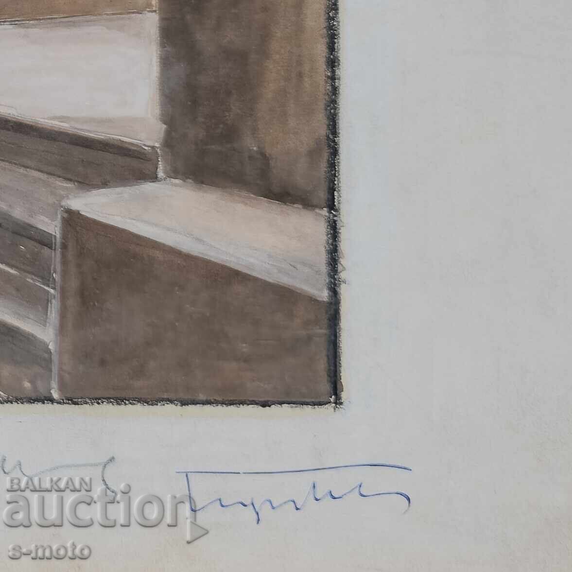 Παράδοση Πίνακας σκηνογραφίας Γεώργιος Πόποφ - Τζον (1906 - 1961) Παράδοση Πίνακας σκηνογραφίας Γεώργιος Πόποφ - Τζον (1906 - 1961)