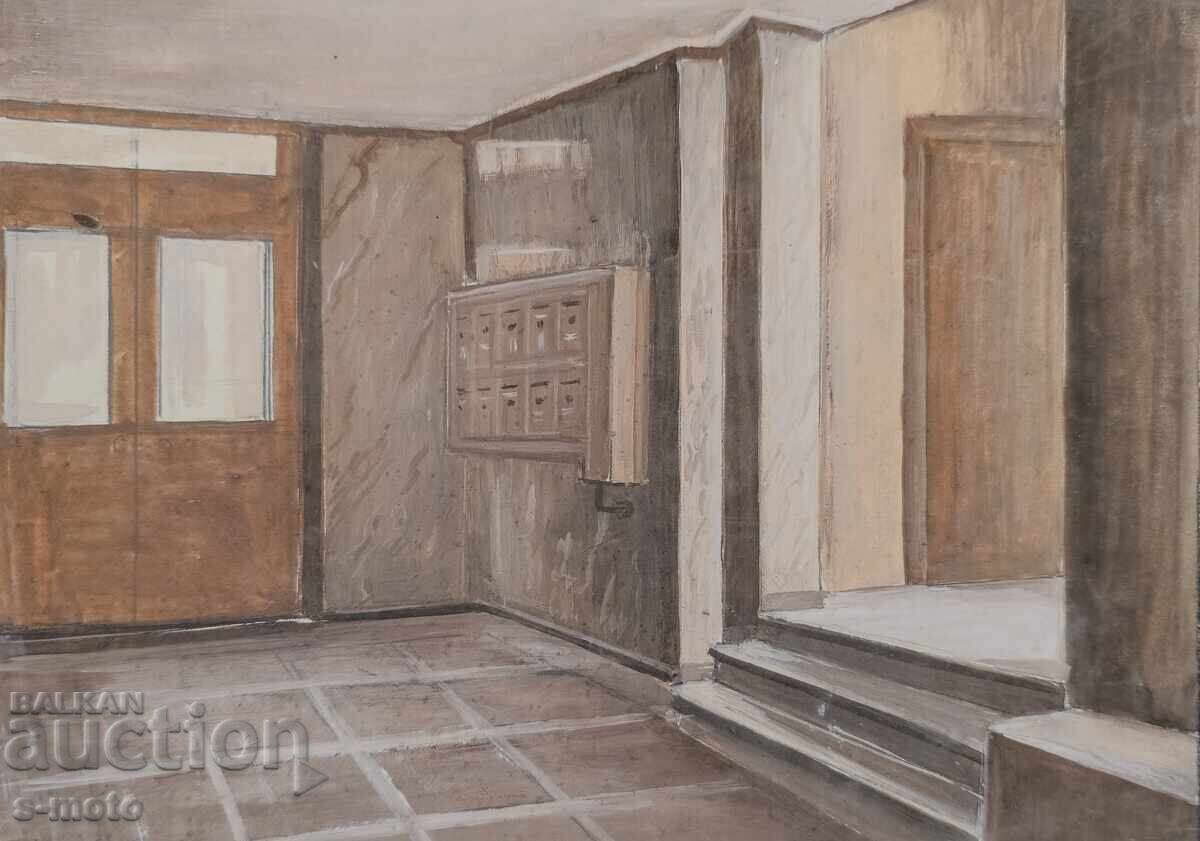 Πίνακας σκηνογραφίας Γεώργιος Πόποφ - Τζον (1906 - 1961) Πίνακας σκηνογραφίας Γεώργιος Πόποφ - Τζον (1906 - 1961)