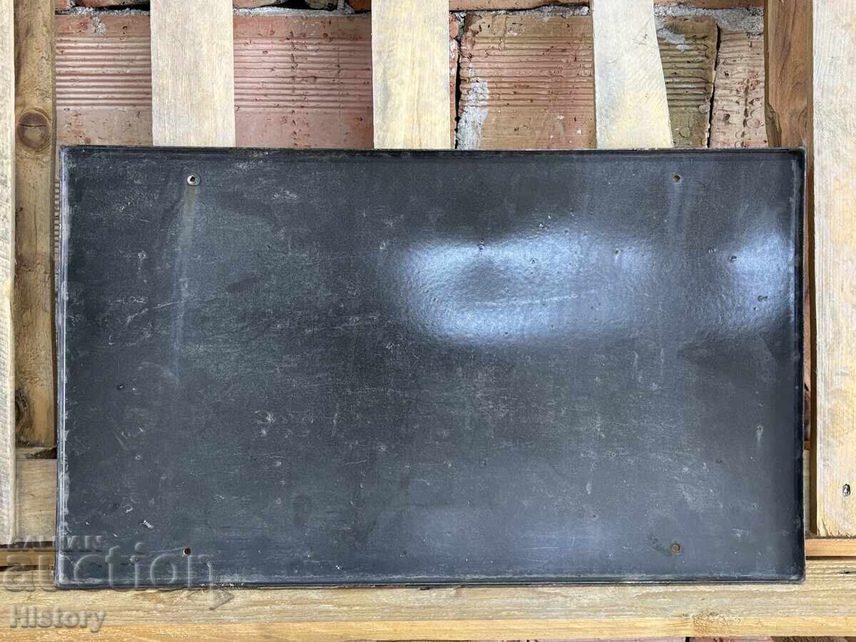 Auction  Enamel plate