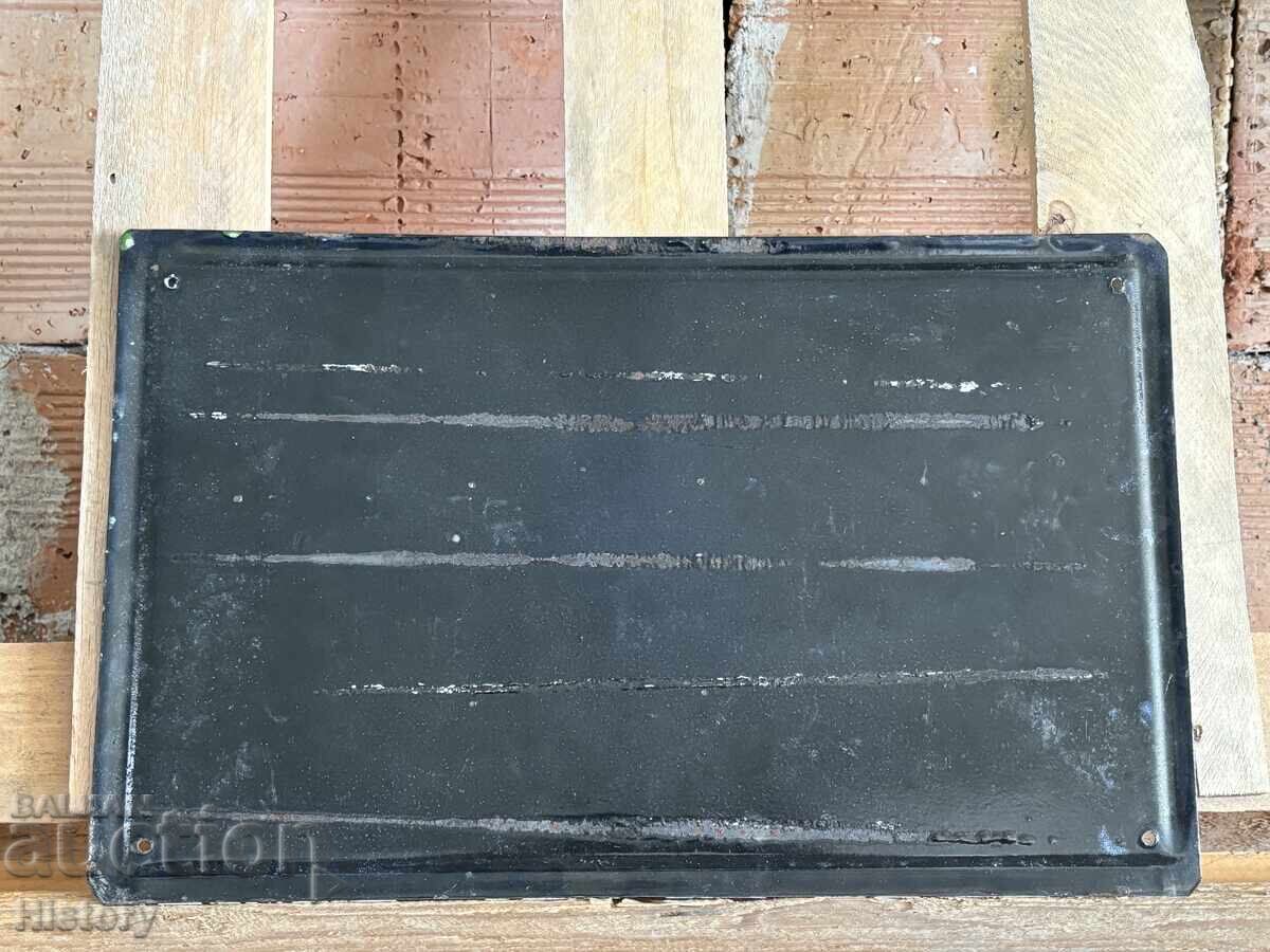 Auction  Enamel plate