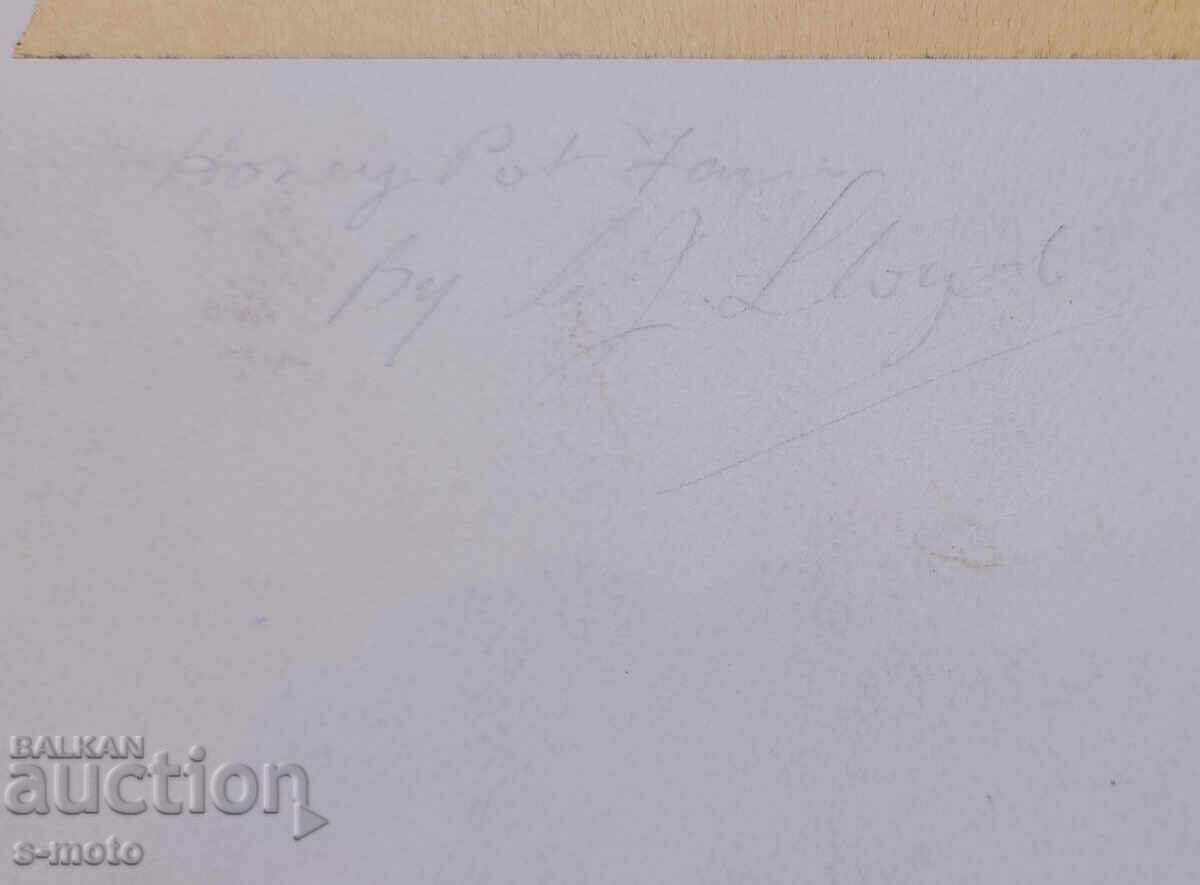 Watercolor landscape painting, signed - 7 Watercolor landscape painting, signed - 7