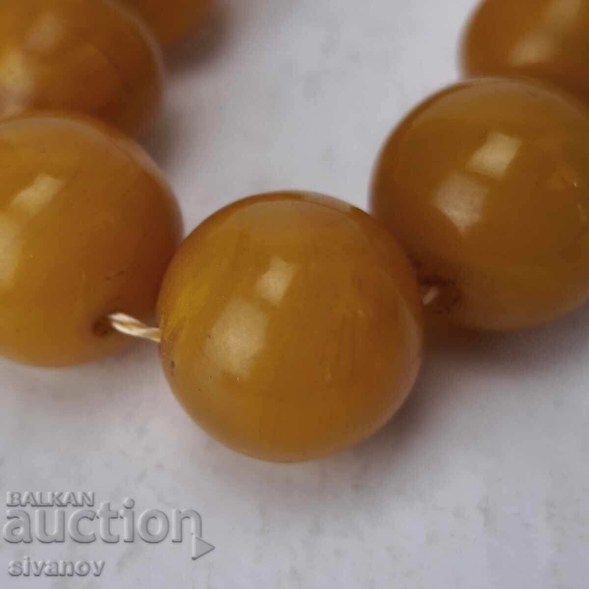 Δημοπρασία Σταρ κολιέ κολιέ βακελίτη φατουράν κεχριμπαρένιο χρώμα #6178