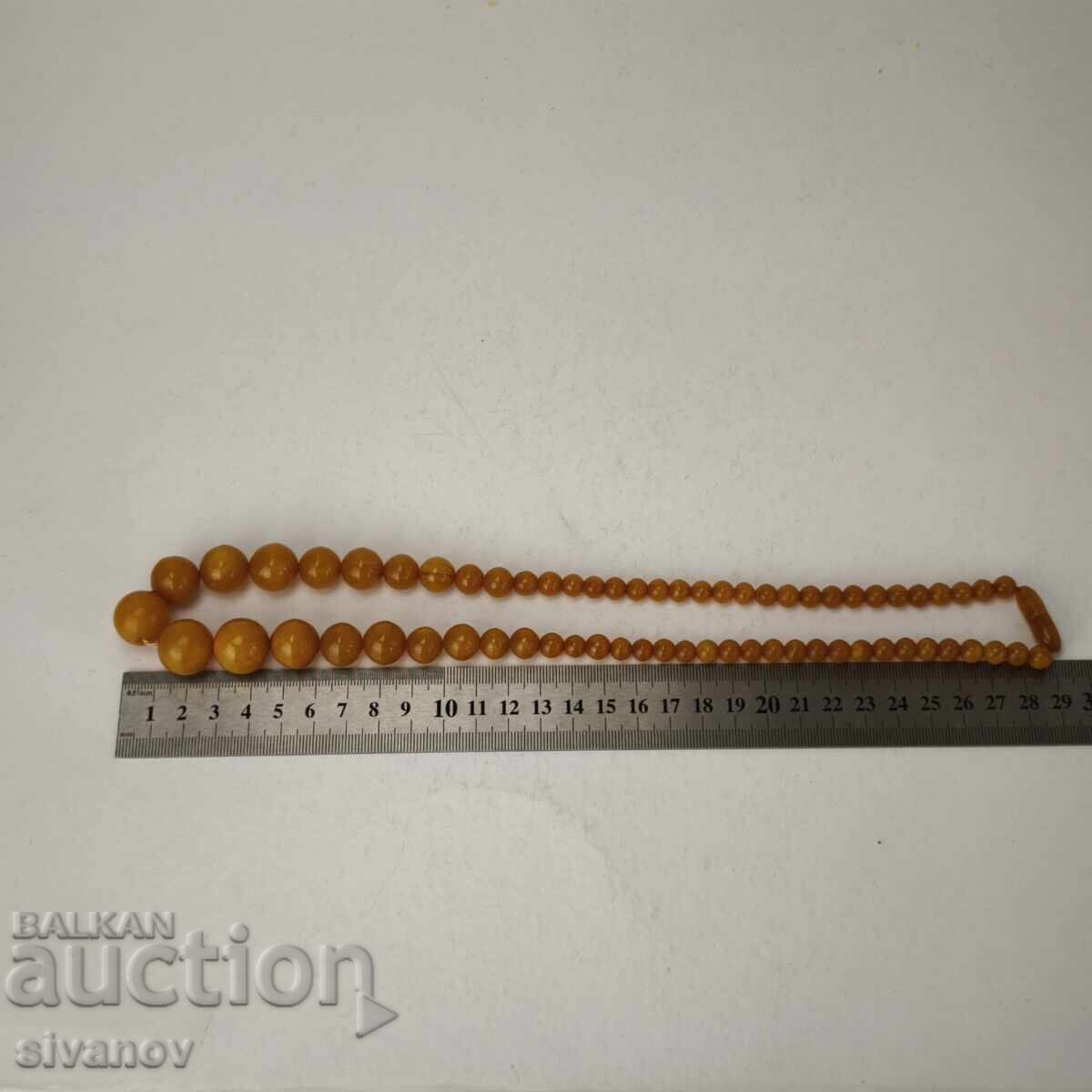 Σταρ κολιέ κολιέ βακελίτη φατουράν κεχριμπαρένιο χρώμα #6178 - 7