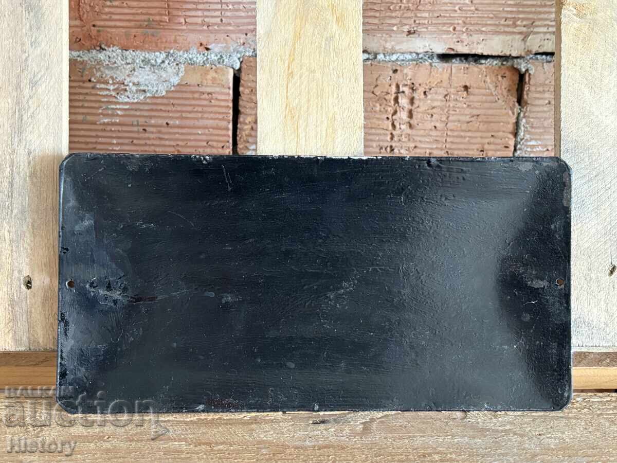 Auction Enamel plate Auction Enamel plate