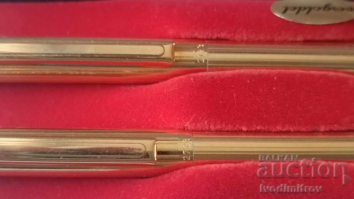 Auction Ballograf 2723 Serie 2000 Gold Pen and Pencil Auction Ballograf 2723 Serie 2000 Gold Pen and Pencil