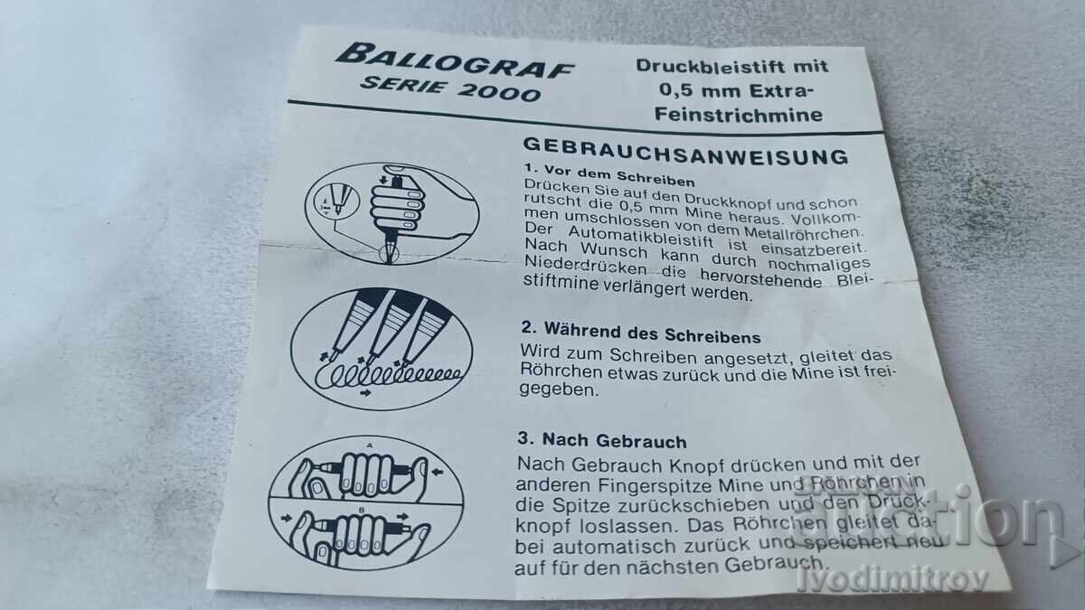 Delivery of Ballograf 2723 Serie 2000 Gold Pen and Pencil Delivery of Ballograf 2723 Serie 2000 Gold Pen and Pencil