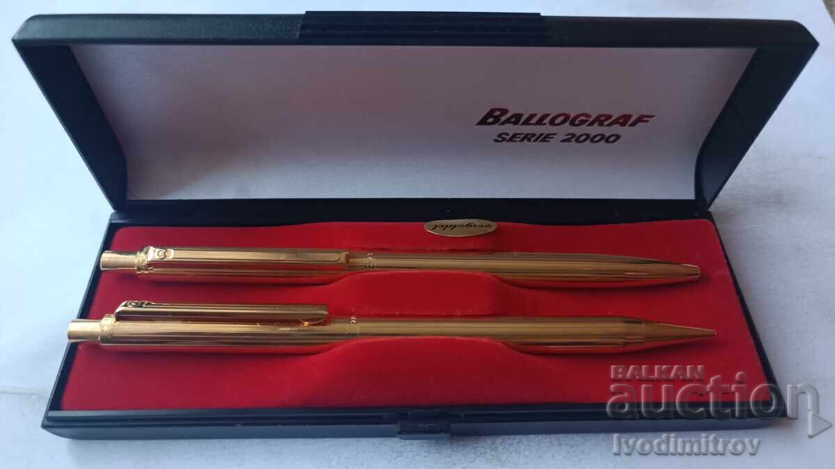 Ballograf 2723 Serie 2000 Gold Pen and Pencil Ballograf 2723 Serie 2000 Gold Pen and Pencil
