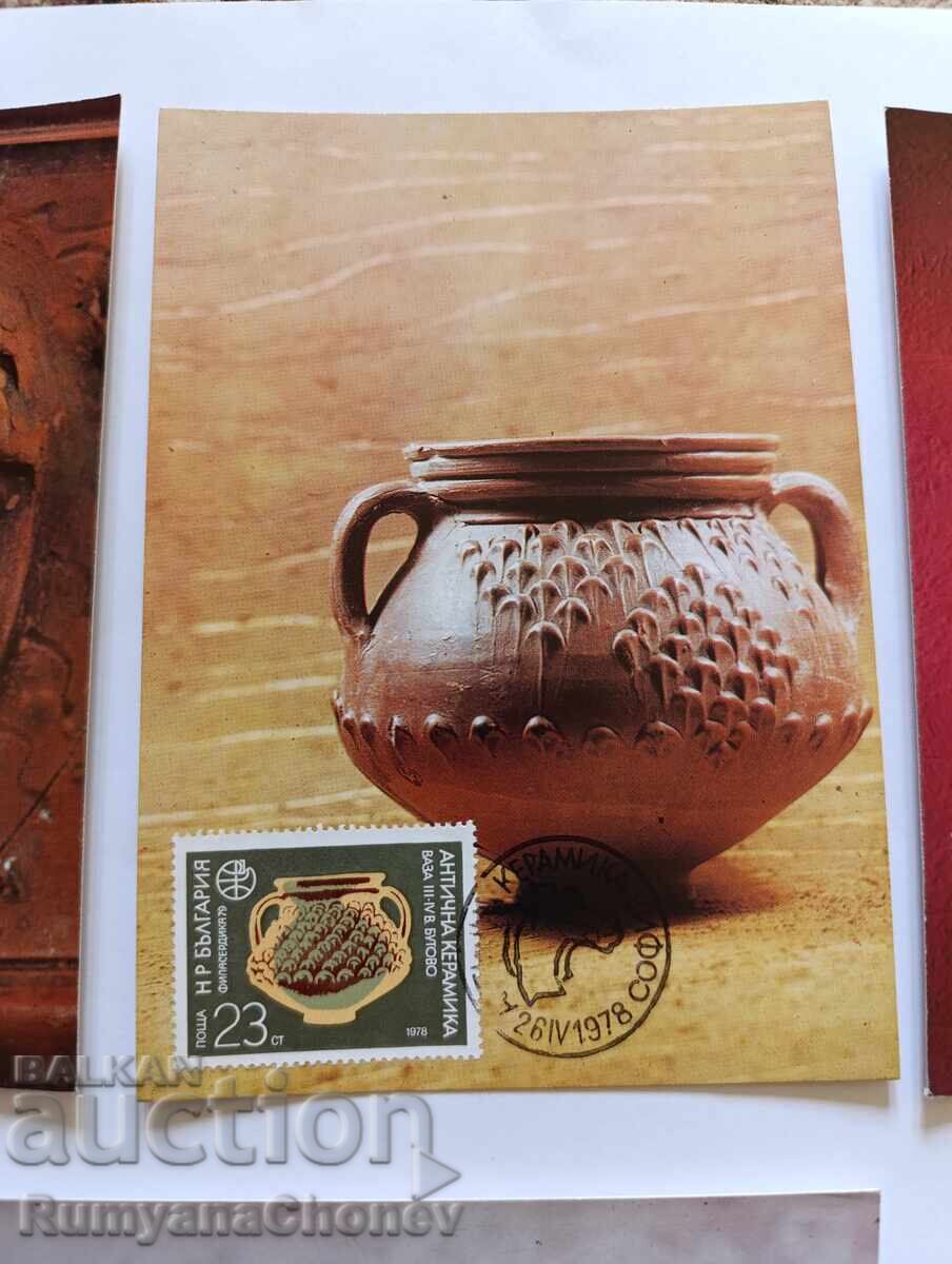 Доставка на Пощенски карти 1978 Антична керамика