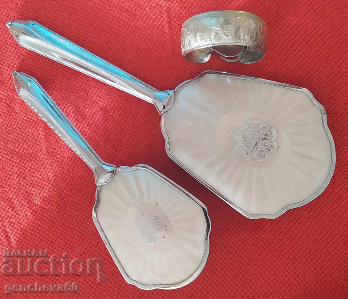 Παράδοση Ρετρό σετ και ασημένιο βραχιόλι, ελεφαντάκια