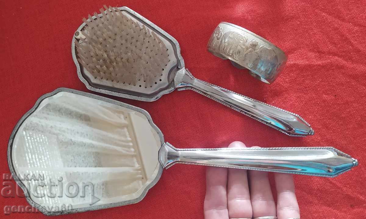 Ρετρό σετ και ασημένιο βραχιόλι, ελεφαντάκια - 5