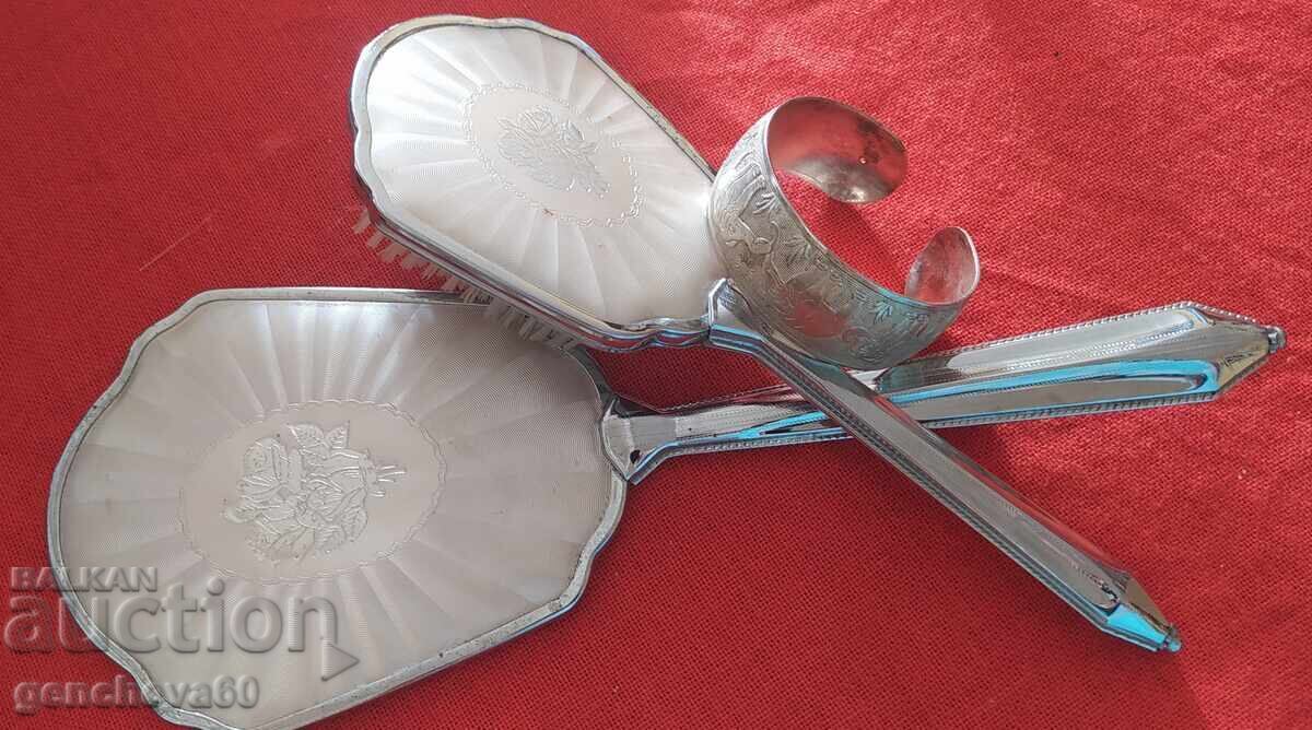 Ρετρό σετ και ασημένιο βραχιόλι, ελεφαντάκια - 7