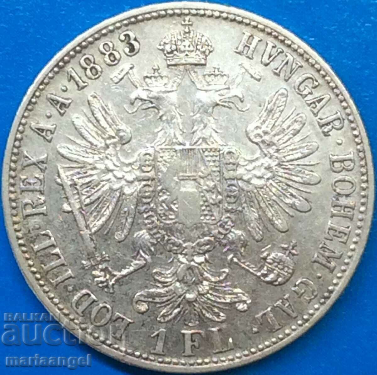 Австрия 1 флорин 1883 Франц Йозеф сребро - 6 Австрия 1 флорин 1883 Франц Йозеф сребро - 6