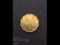 Hong Kong 20 Cents 1997