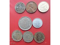 Mixed lot of 8 coins