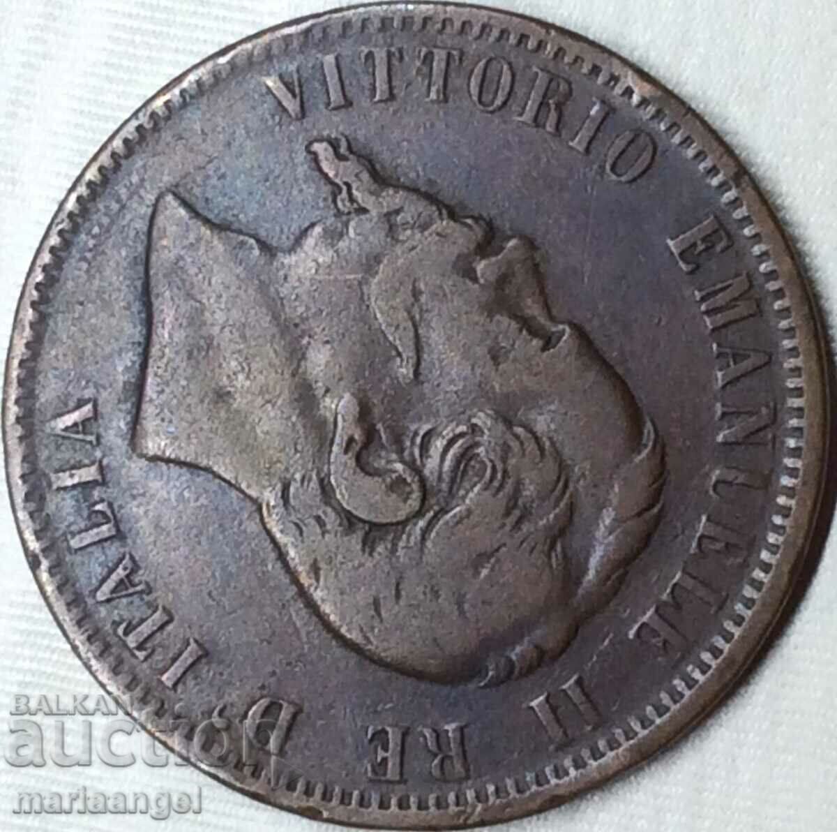 Παράδοση 10 centesimi 1862 M - Milan Italy Victor Emmanuel II 30mm