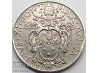 1 Λίρα 1930 Βατικανό Πίος XI - σπάνια χρονολογία