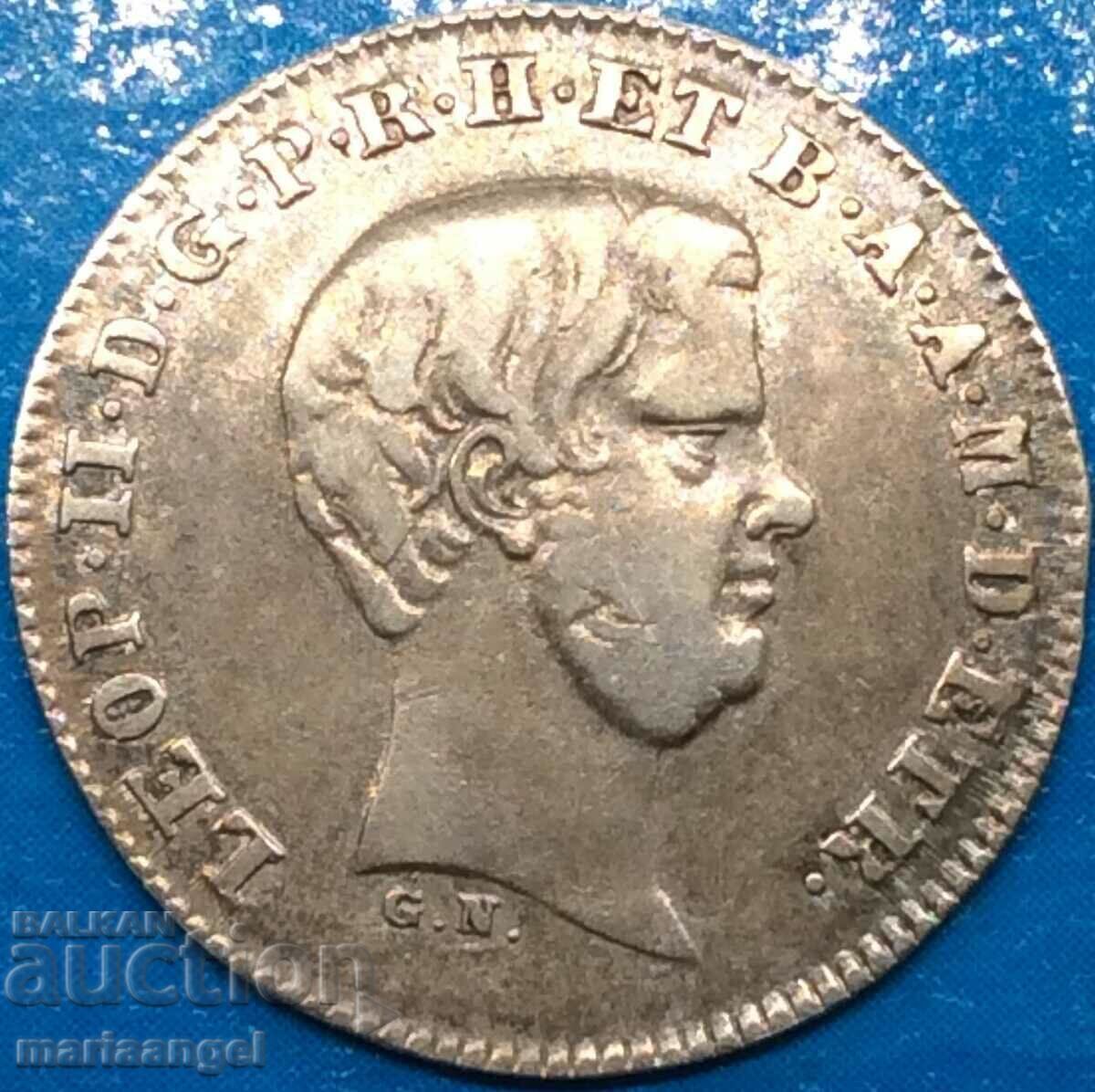 Licitație 1/2 Paolo 1857 Italia Florența Leopoldo d'Lorena Patina Licitație 1/2 Paolo 1857 Italia Florența Leopoldo d'Lorena Patina