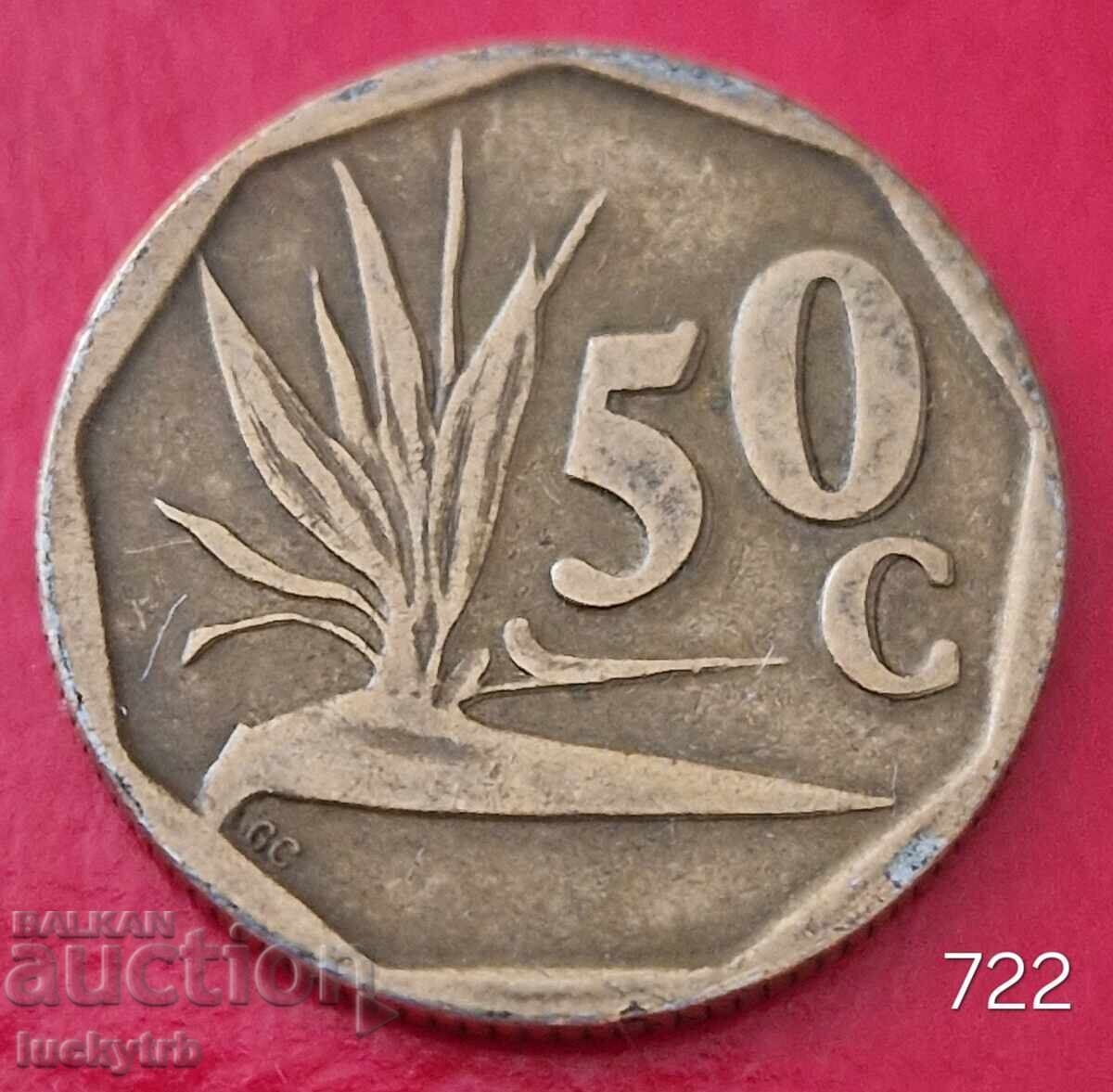 50 λεπτά 1994 - Νότια Αφρική