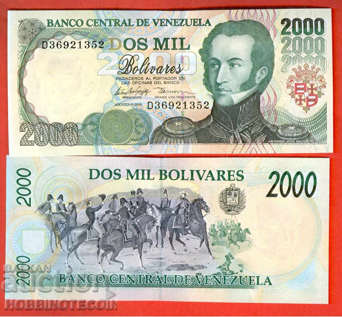 VENEZUELA VENEZUELA 2000 Emisiune Bolivar 1998 NOU UNC VENEZUELA VENEZUELA 2000 Emisiune Bolivar 1998 NOU UNC