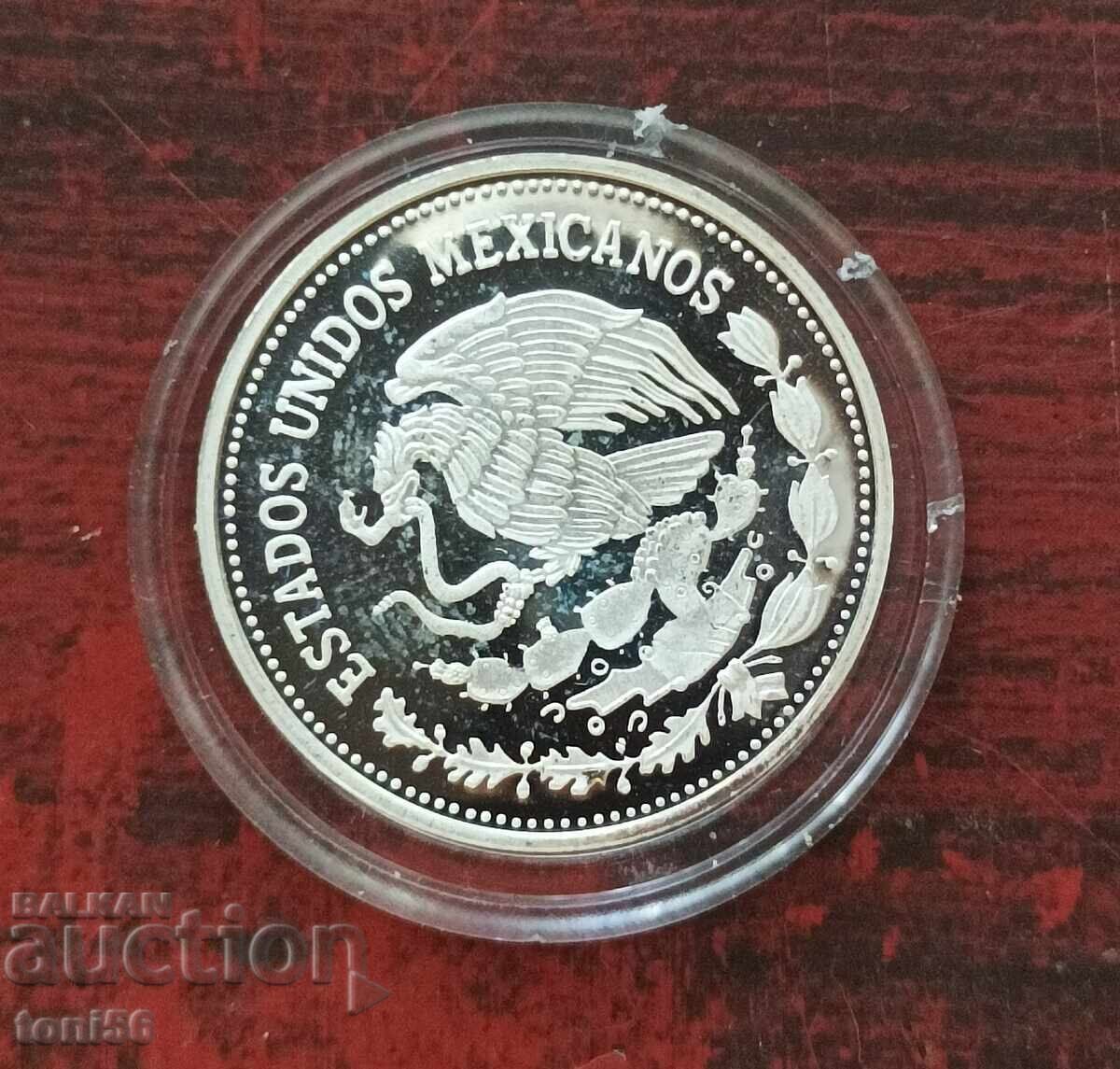 Мексико 25 песос 1986г, сребро пруф с цена 28.00 лв. | € 14.32 Мексико 25 песос 1986г, сребро пруф с цена 28.00 лв. | € 14.32