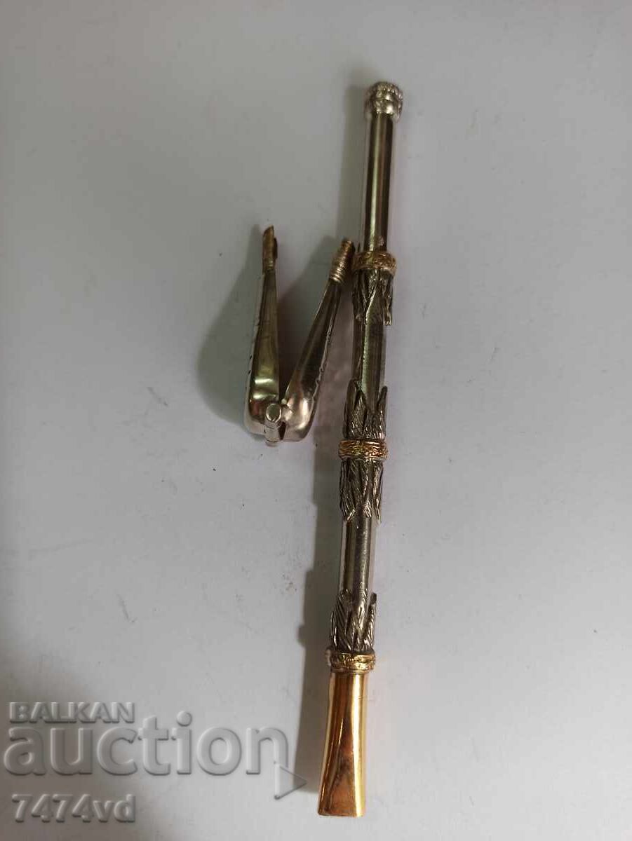 Silver-plated bombilla - traditional straw used for drinking - 7 Silver-plated bombilla - traditional straw used for drinking - 7