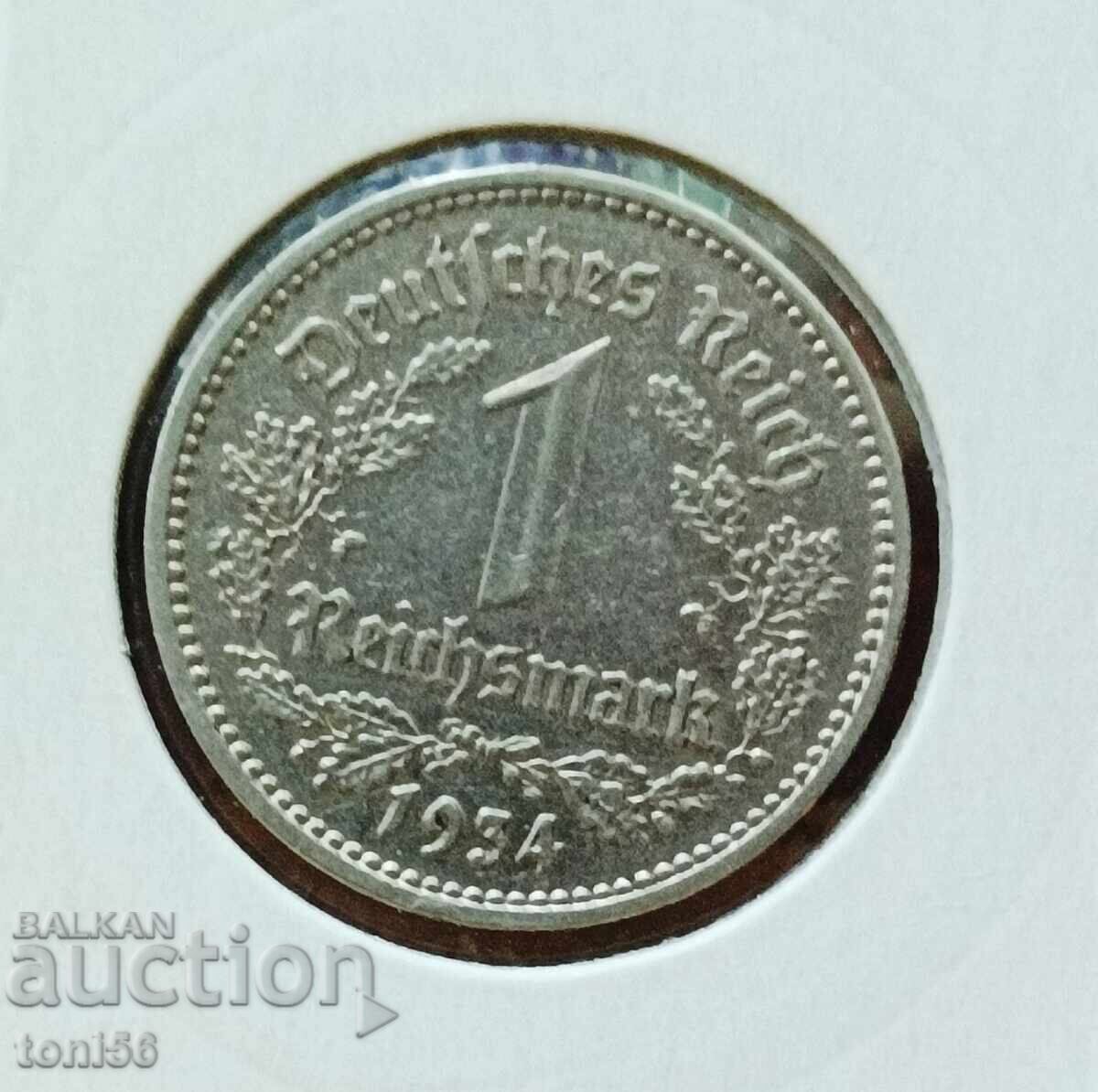 Γερμανία 1 Ράιχσμαρκο 1934 Α