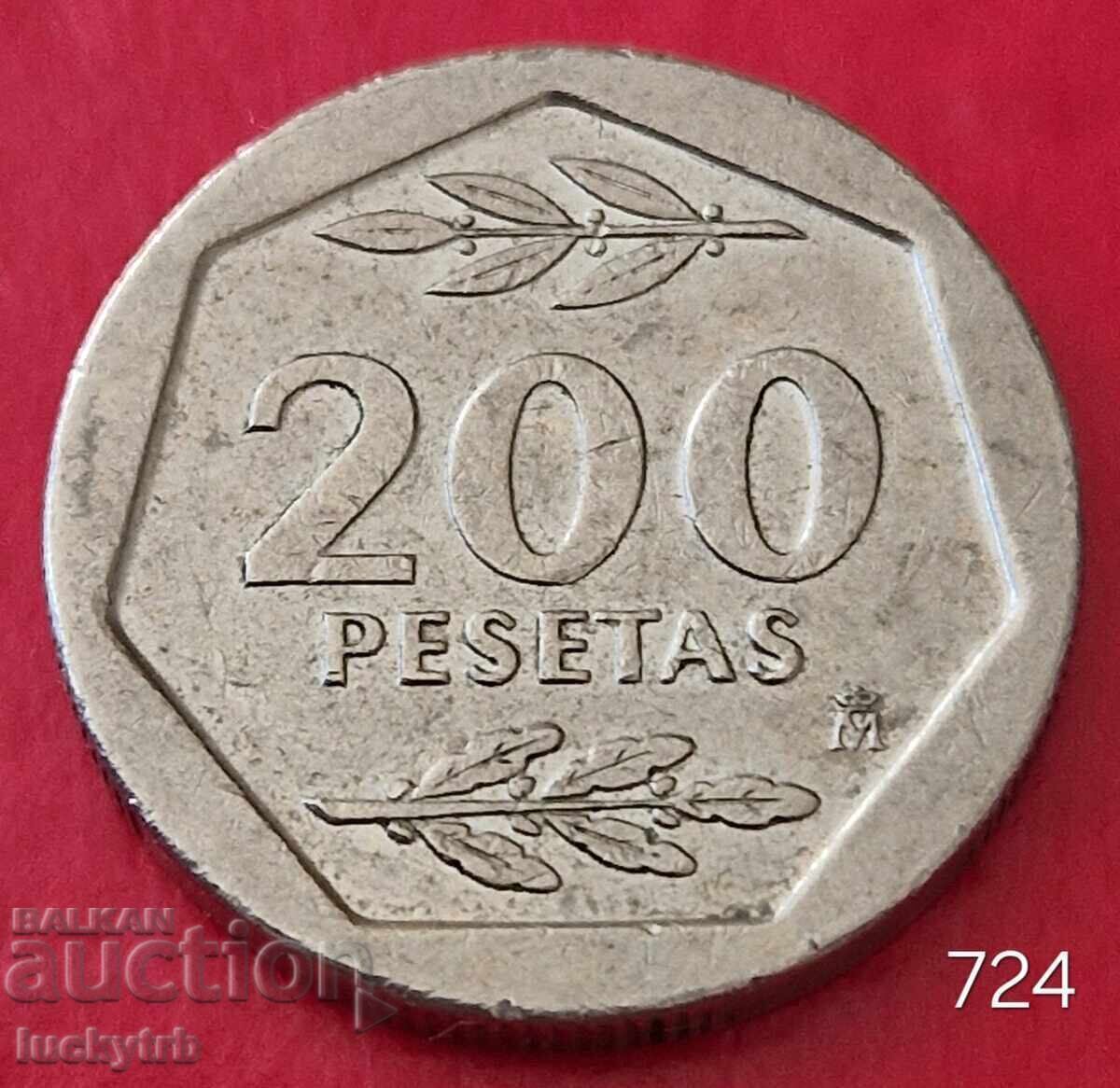 200 pesetas 1986 - Spania 200 pesetas 1986 - Spania