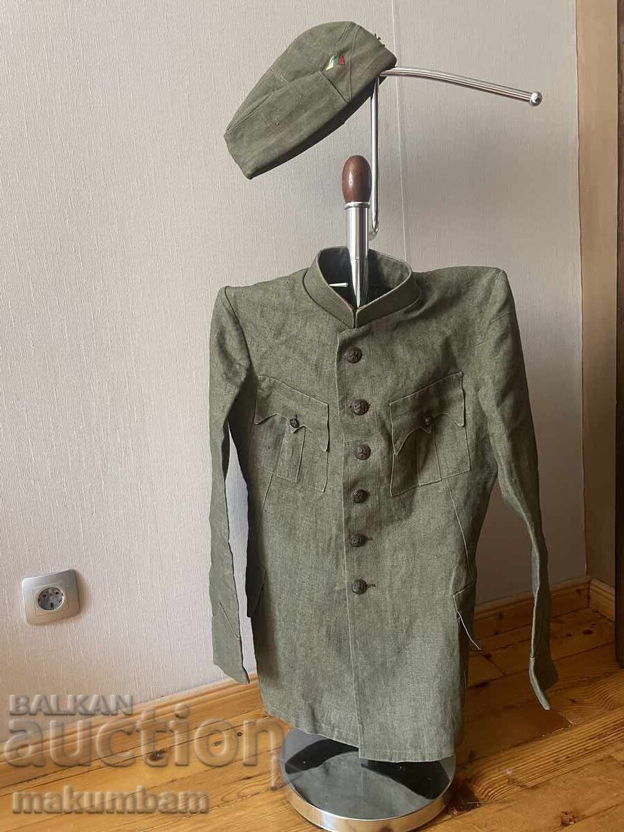 Uniformă militară jachetă și șapcă Regatul Bulgariei