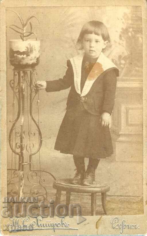 OLD PHOTOGRAPH - CARDBOARD - TOMA HITROV – SOFIA - M0329