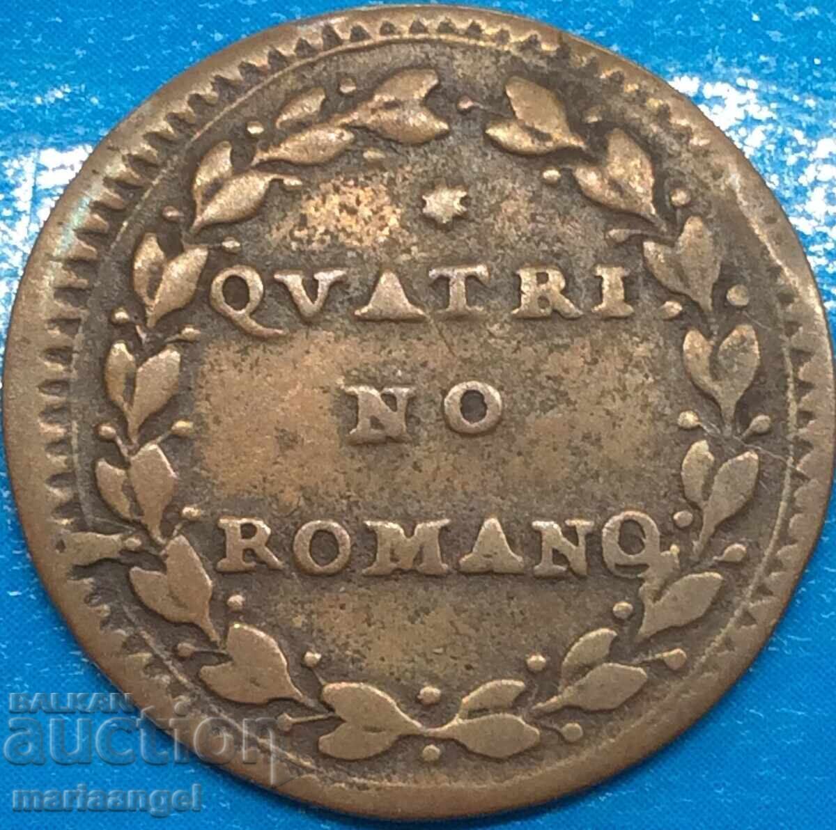Δημοπρασία Quattino Romano Pius VI 1775-1799 Βατικανό