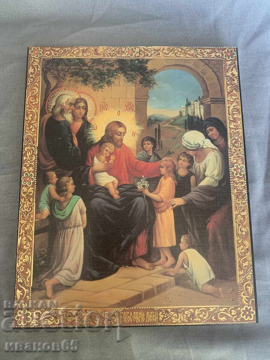 ICON CHRIST BLESSING CHILDREN ICON CHRIST BLESSING CHILDREN