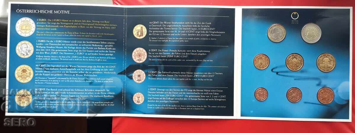 Доставка на Австрия СЕТ 2007 от 8 монети-Римския договор
