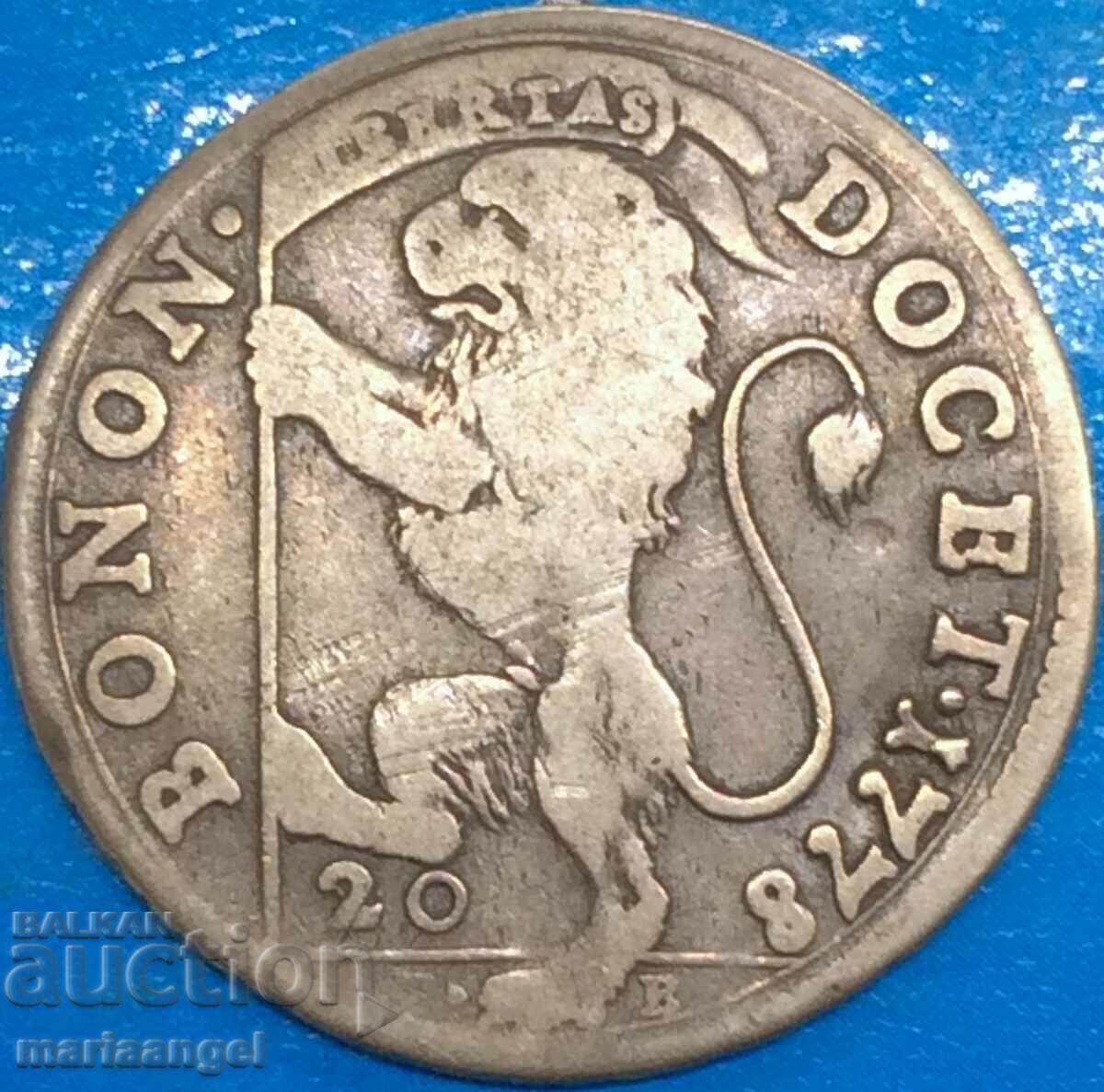 20 болонини 1778 Ватикан сребро - рядка - 7