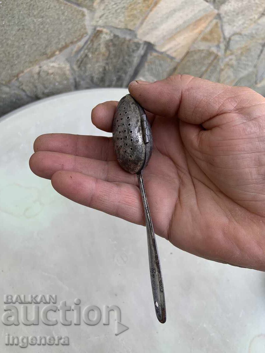 ЛЪЖИЦА ЦЕДКА ЗА ЧАЙ ПОДПРАВКИ МЕТАЛ БЪЛГАРИЯ - 5 ЛЪЖИЦА ЦЕДКА ЗА ЧАЙ ПОДПРАВКИ МЕТАЛ БЪЛГАРИЯ - 5