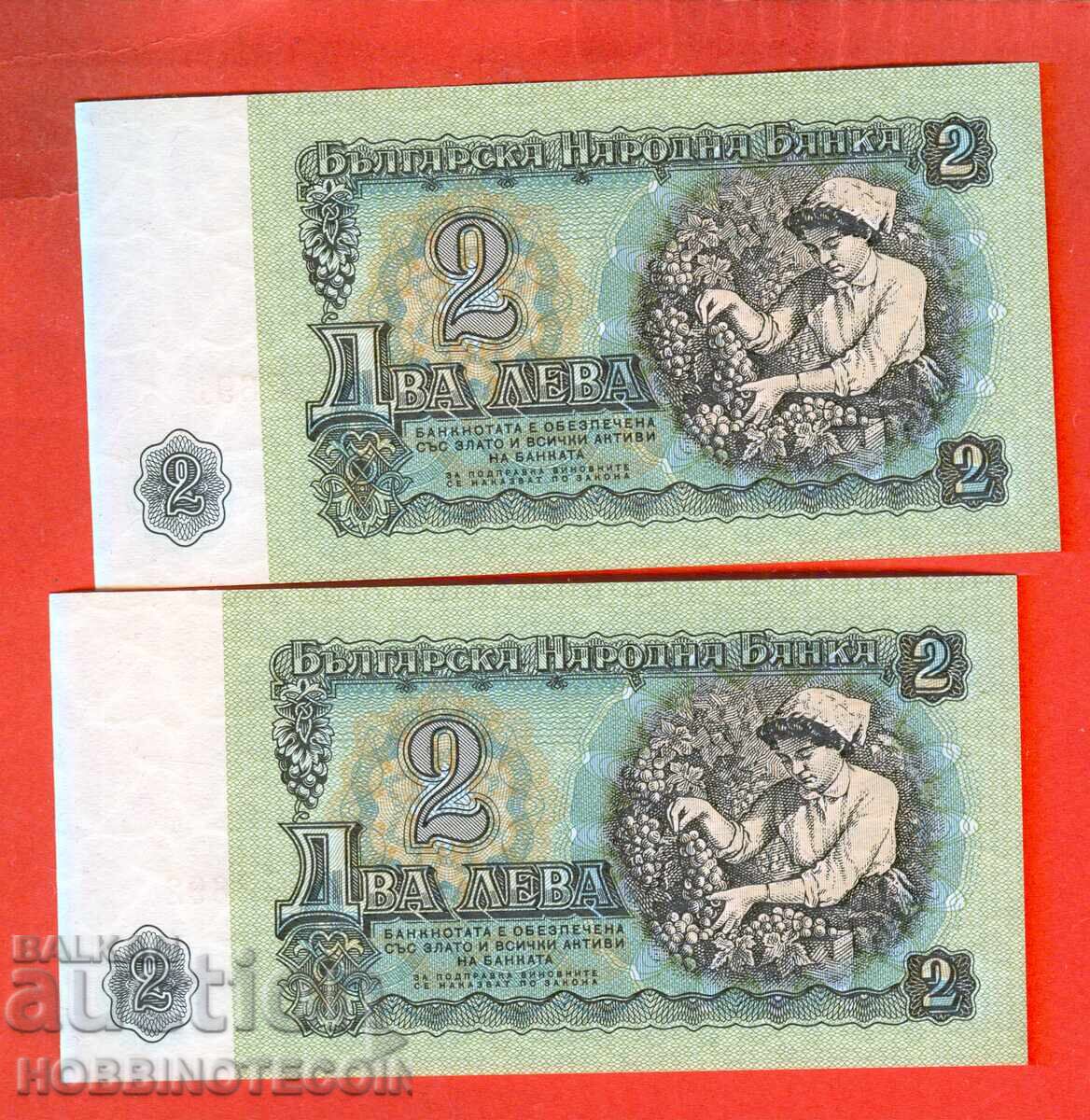 ΒΟΥΛΓΑΡΙΑ ΖΕΥΓΟΣ 2x 2 λεβα έκδοσης 1974 6 ψηφίων ΕΩΣ ΝΕΟ UNC με τιμή 10.99 BGN | € 5.62 ΒΟΥΛΓΑΡΙΑ ΖΕΥΓΟΣ 2x 2 λεβα έκδοσης 1974 6 ψηφίων ΕΩΣ ΝΕΟ UNC με τιμή 10.99 BGN | € 5.62