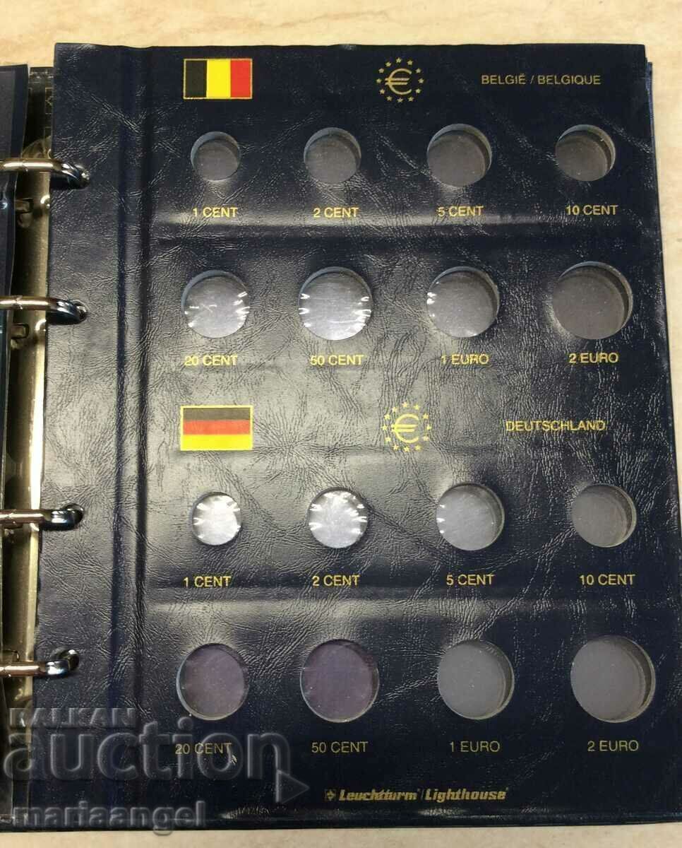 Album for collectors Seti 1 euro-cent-2 euro - 12 EU countries - 6