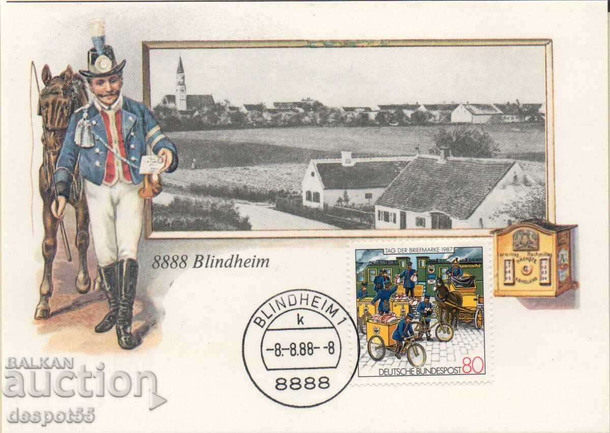 1987. Германия. Носталгична пощенска картичка.