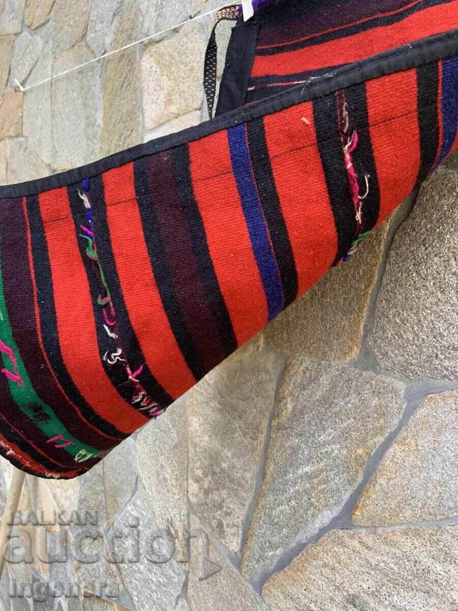 WOOL RUG WOVEN ANTIQUE ETHNIC 55 X 35 CM - 5 WOOL RUG WOVEN ANTIQUE ETHNIC 55 X 35 CM - 5